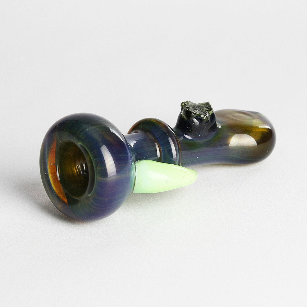 Moldavite Horned Chillum