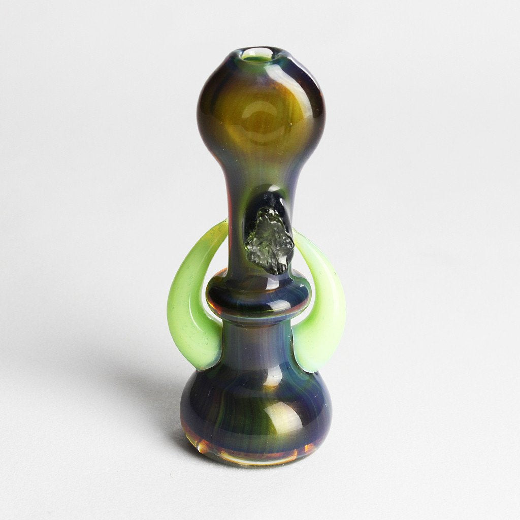 Moldavite Horned Chillum