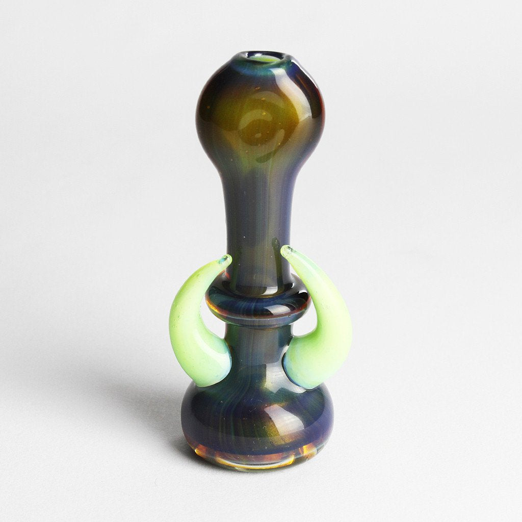 Moldavite Horned Chillum