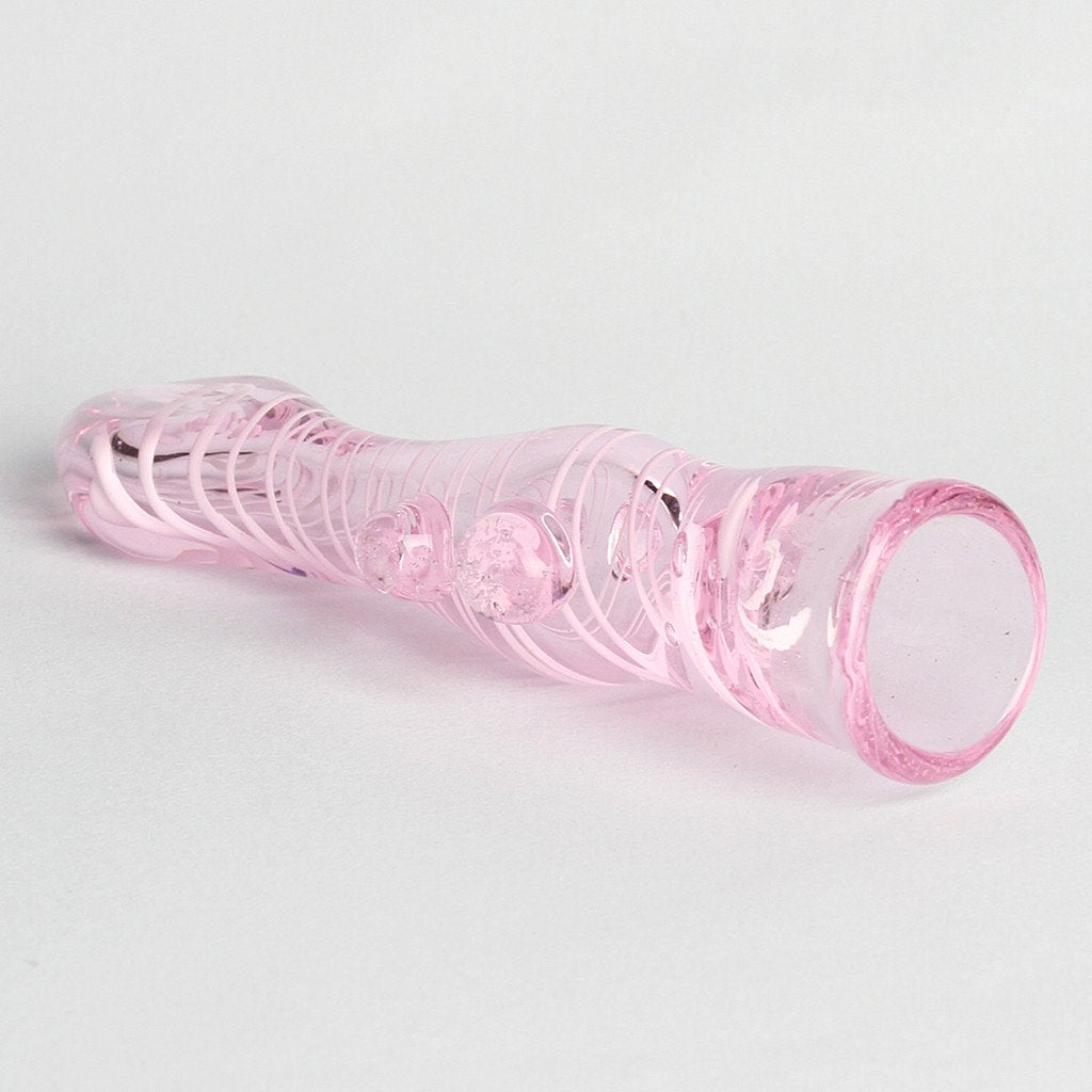 3" Pink Swirled Chillum 