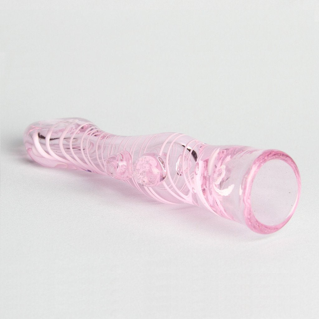 3" Pink Swirled Chillum