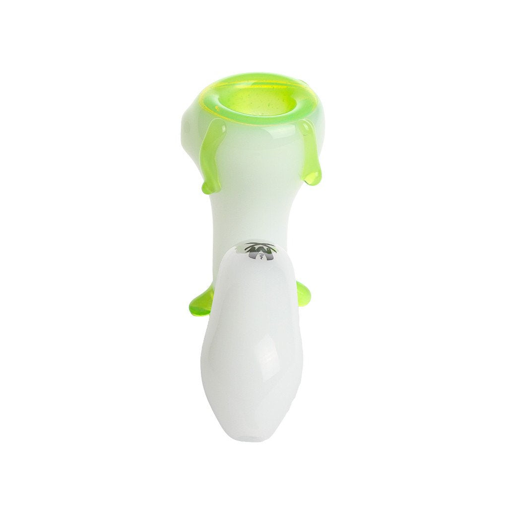 Mathematix White and Green Slyme Drip Sherlock Hand Pipe