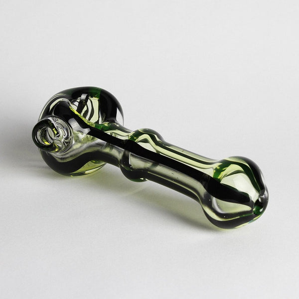 Black and Green UV Glass Spoon