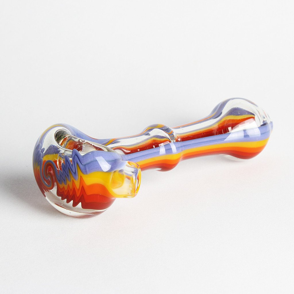 Violet Color Static UV Glass Spoon