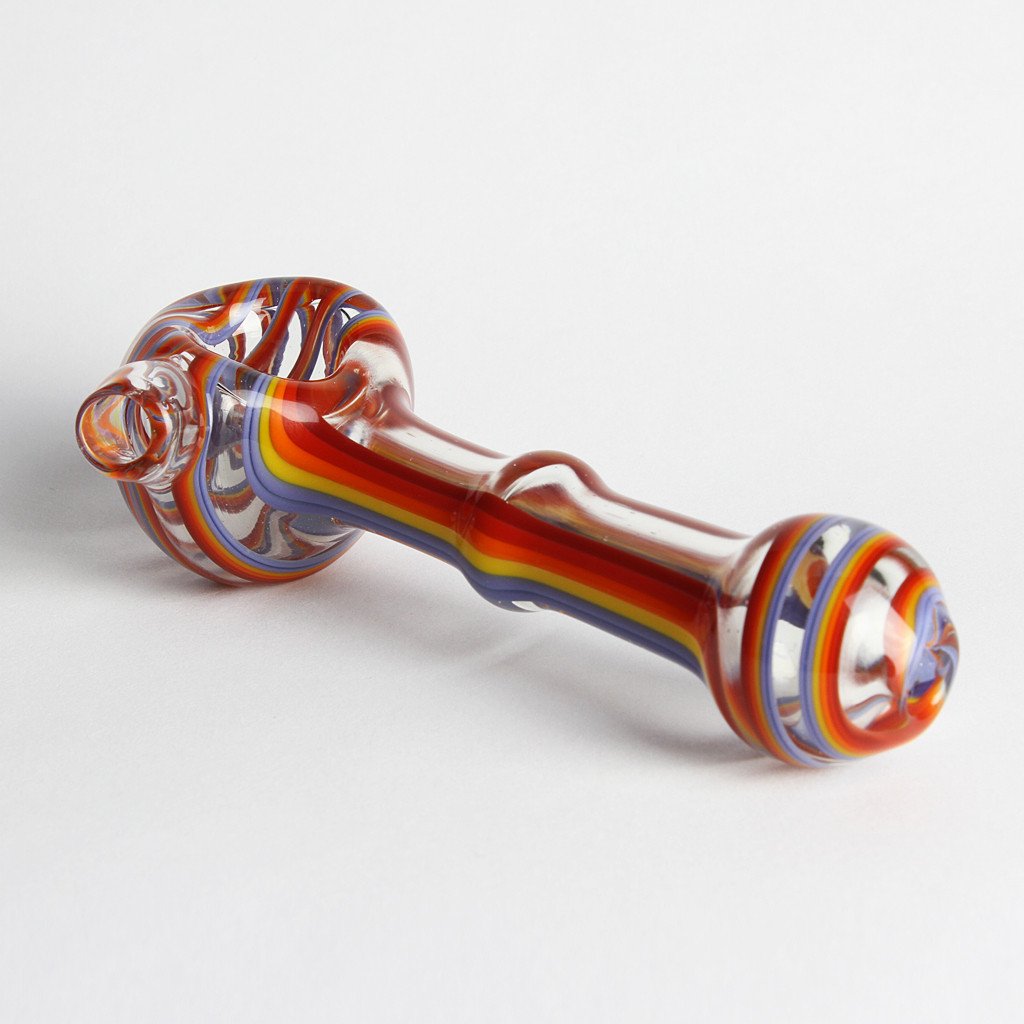 Color Swirl UV Glass Spoon