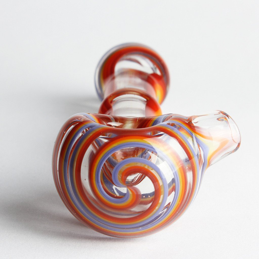 Color Swirl UV Glass Spoon