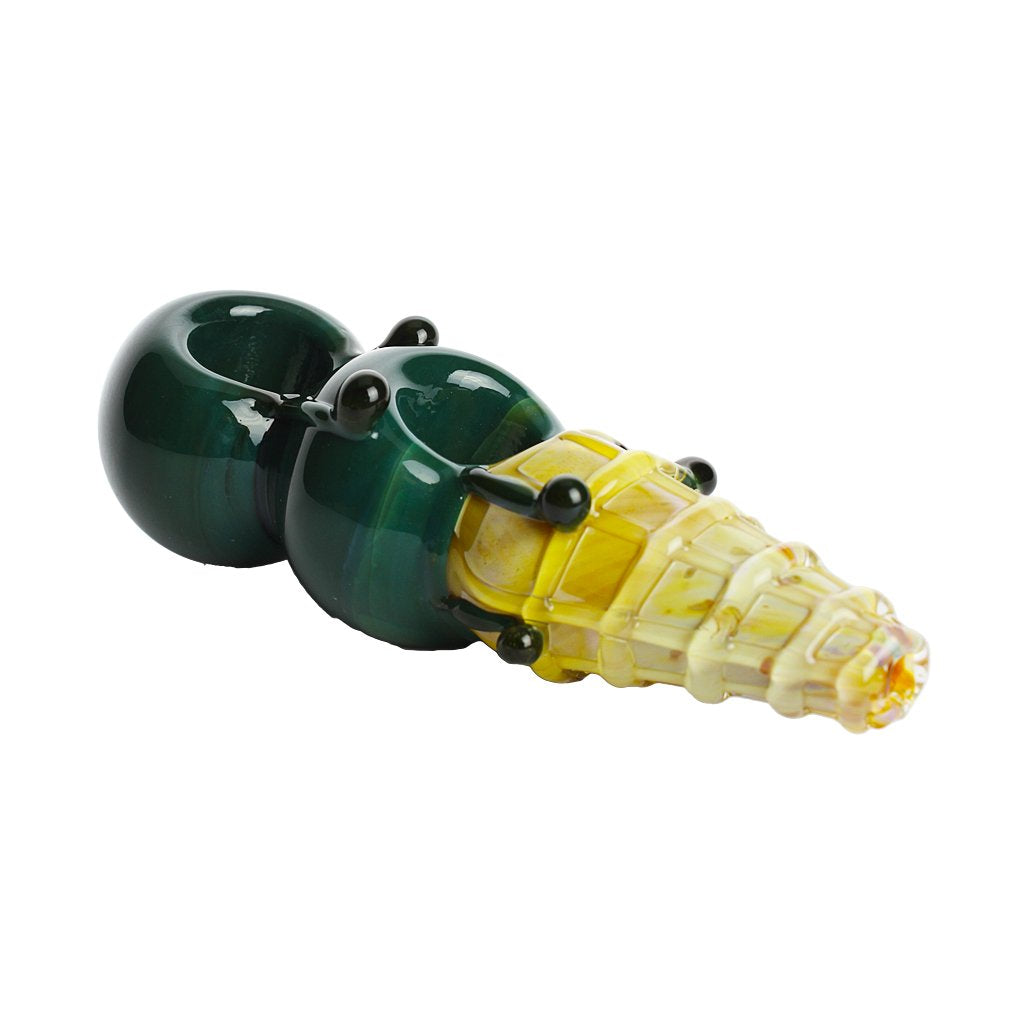 Munchies Double Scoop Ice Cream Cone Pipe Dark Mint Green from Mathematix Glass