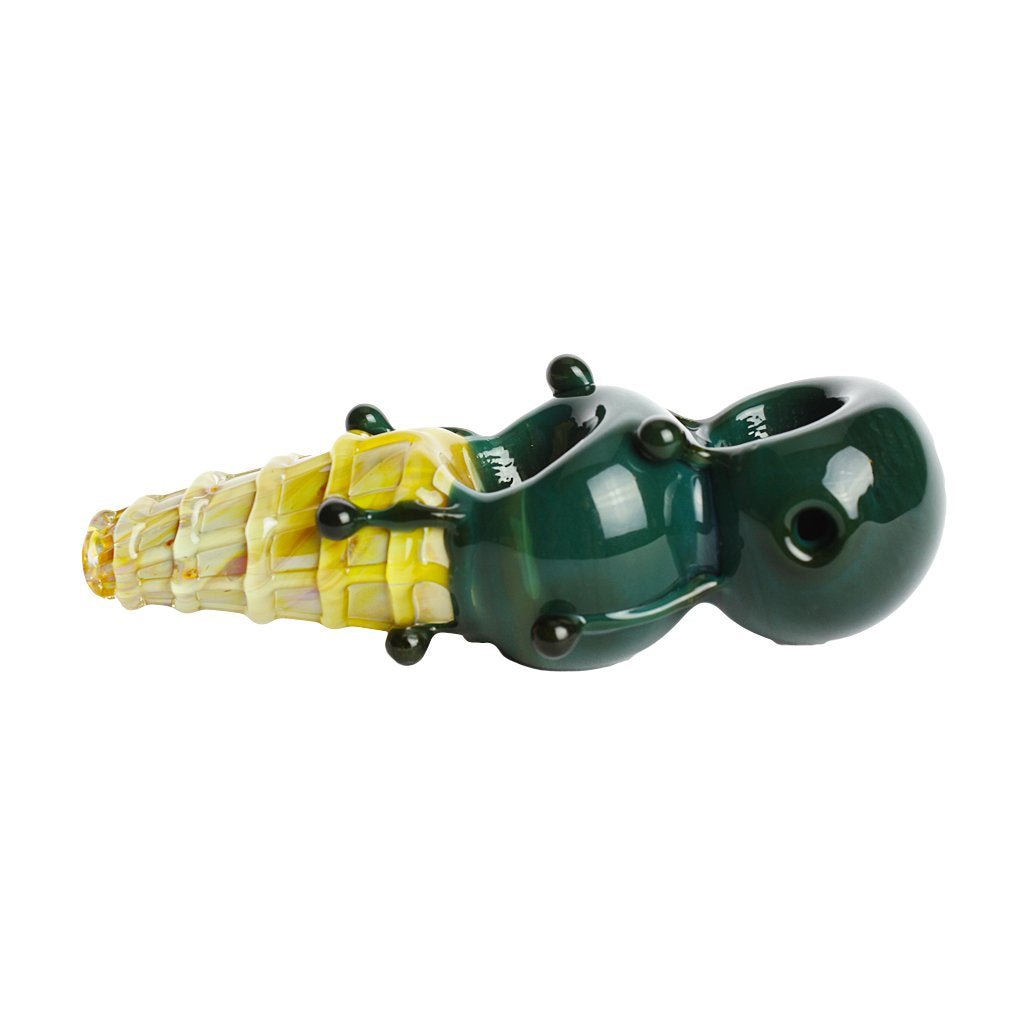 Munchies Double Scoop Ice Cream Cone Pipe Dark Mint Green from Mathematix Glass