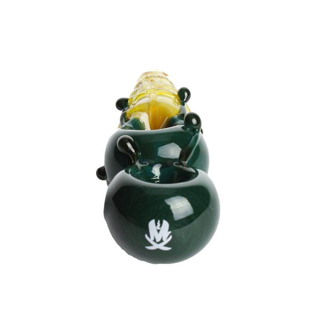 Munchies Double Scoop Ice Cream Cone Pipe Dark Mint Green from Mathematix Glass