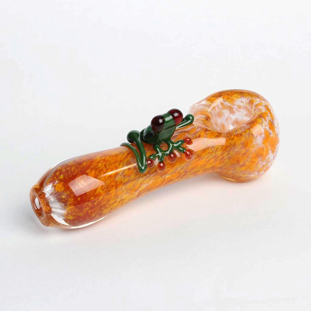Orange Frog Frit Spoon