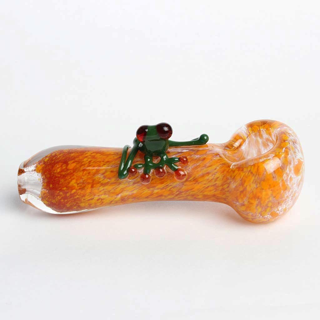 Orange Frog Frit Spoon