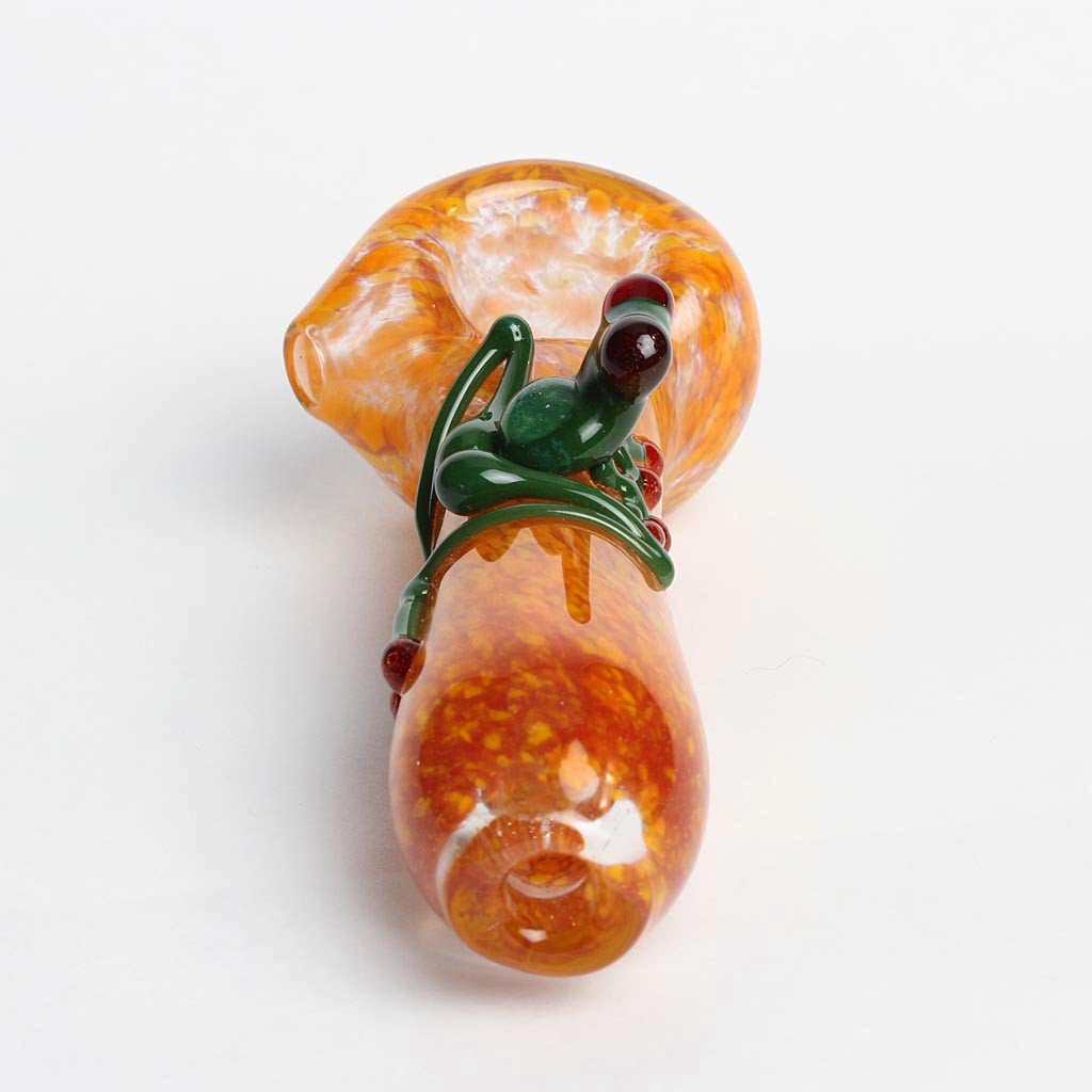 Orange Frog Frit Spoon
