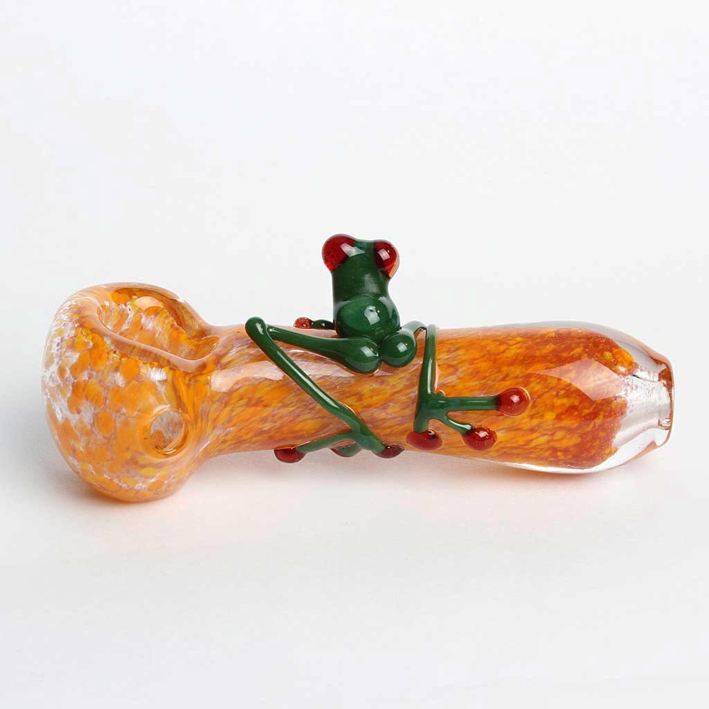 Orange Frog Frit Spoon