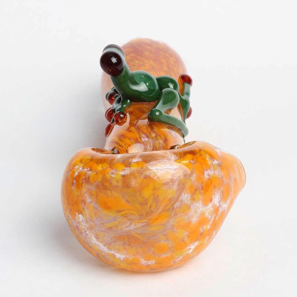 Orange Frog Frit Spoon