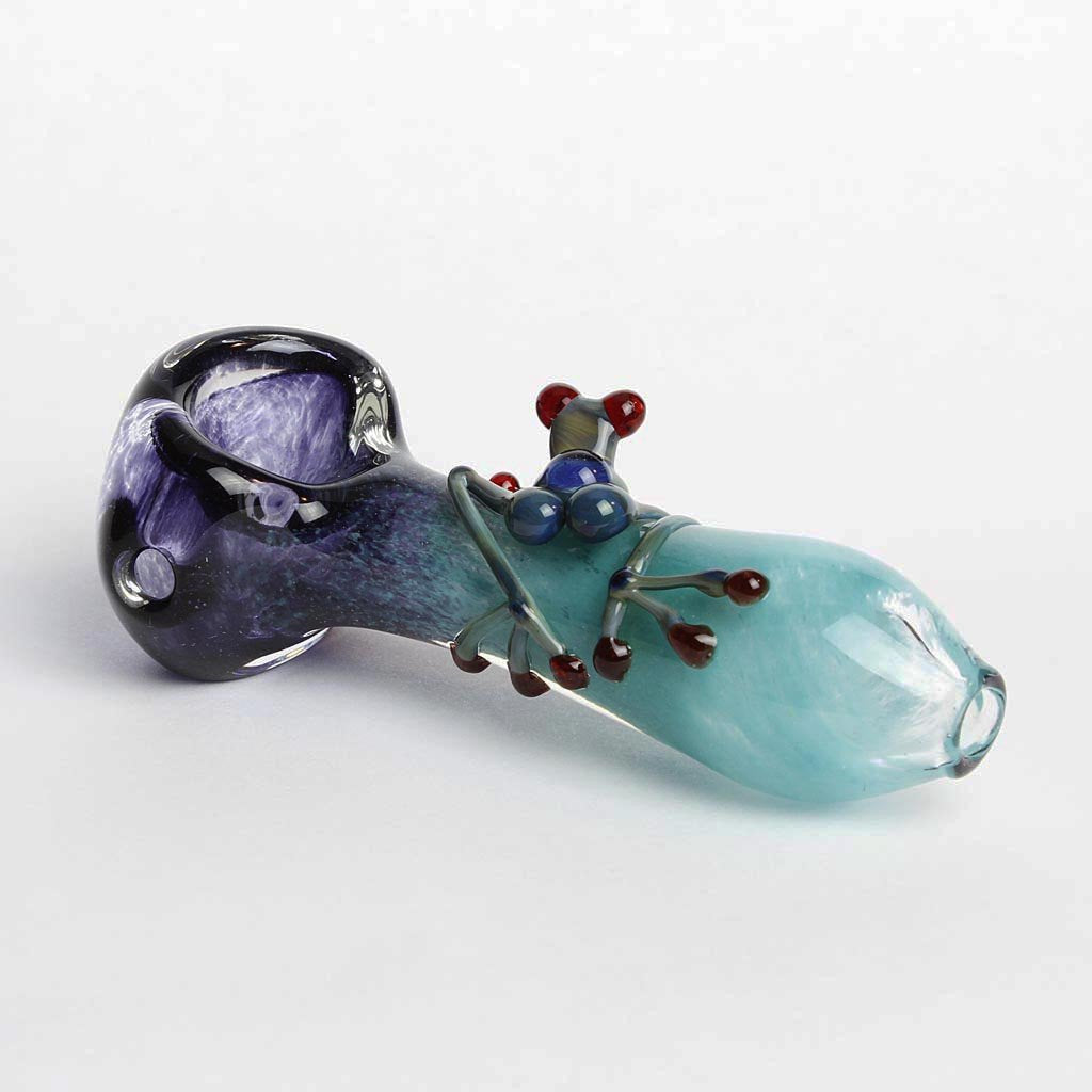 Purple Frog Frit Spoon