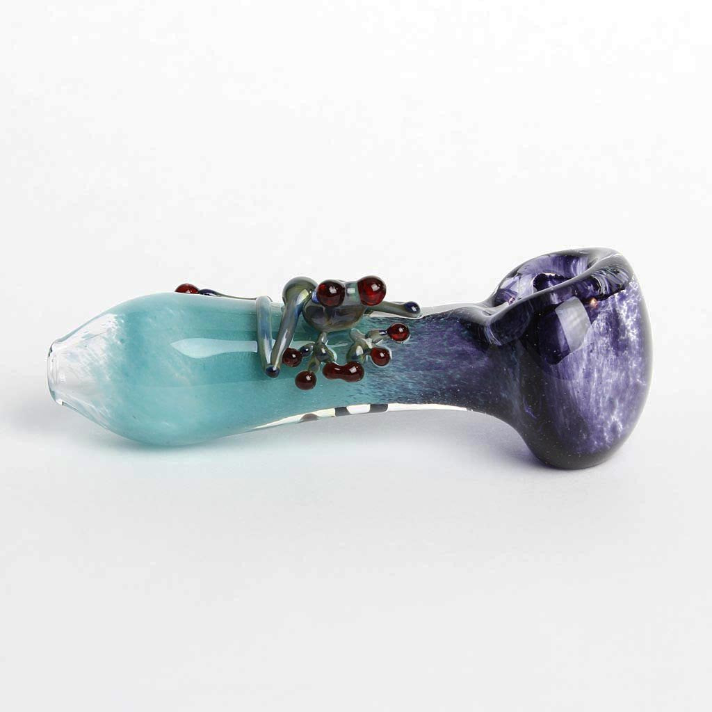 Purple Frog Frit Spoon