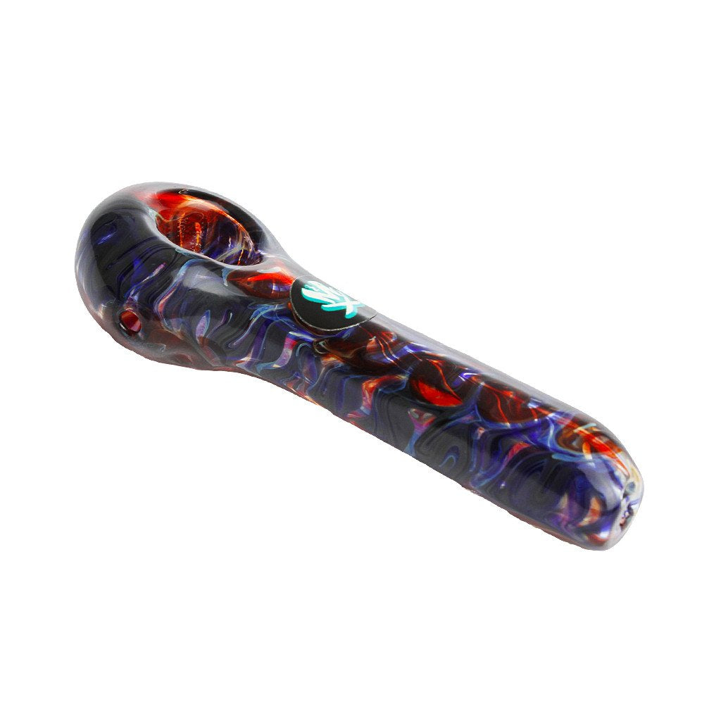 Mini 4 Color Smear Spoon Hand Pipe from Mathematix