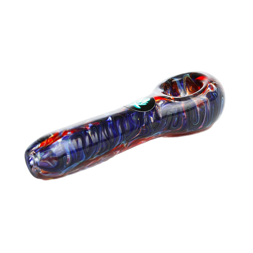Mini 4 Color Smear Spoon Hand Pipe from Mathematix
