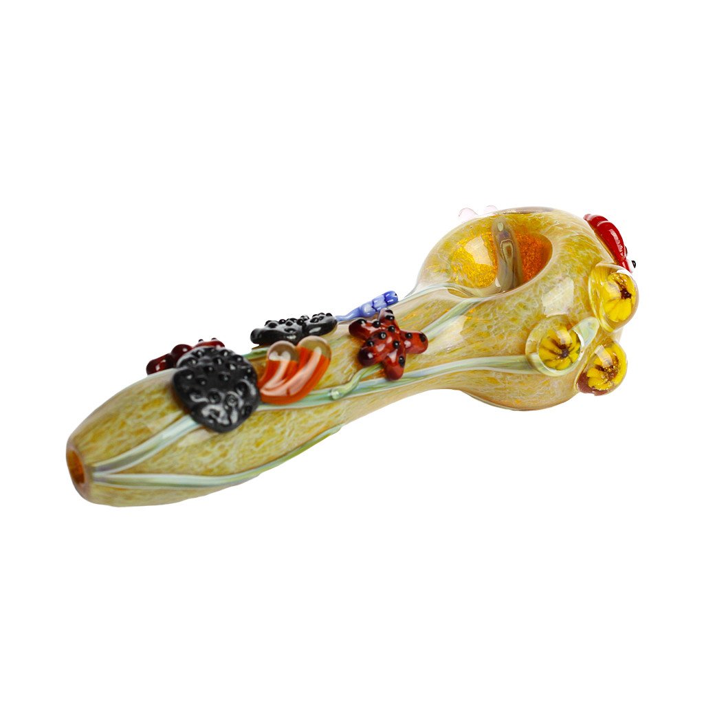 Under the Sea Ocean Creature Themed Spoon Hand Pipe from Empire Glassworks