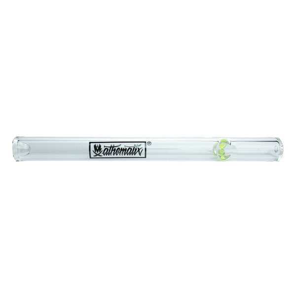 19MM Clear Mathematix Steam Roller with Green Glass Accent