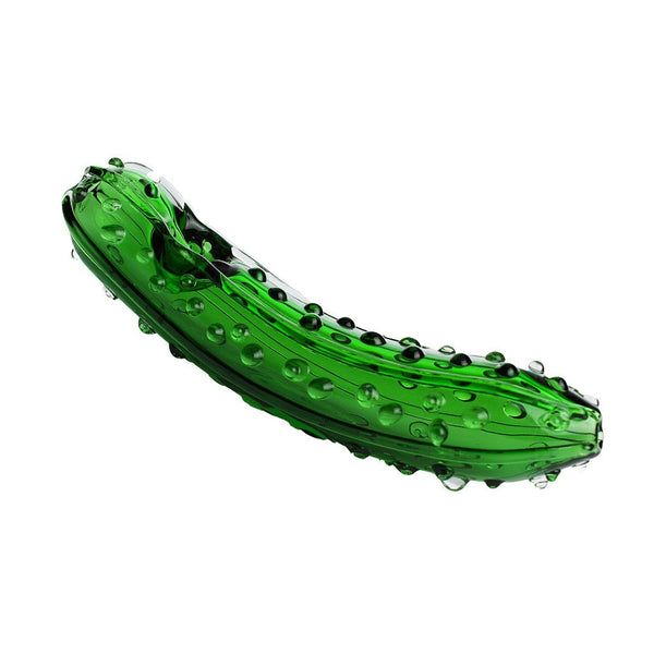 Green Not Kosher Pickle Munchies Pipe from Mathematix