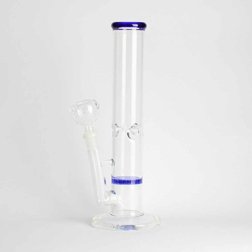 10" blue honeycomb perc water pipe