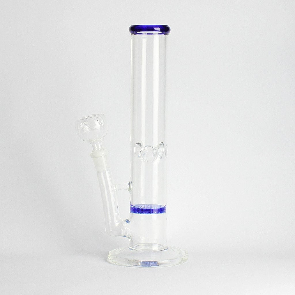 10" blue honeycomb perc water pipe