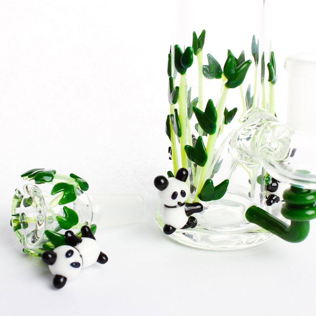 Panda Family Nano Mini Rig Water Pipe Bong from Empire Glassworks