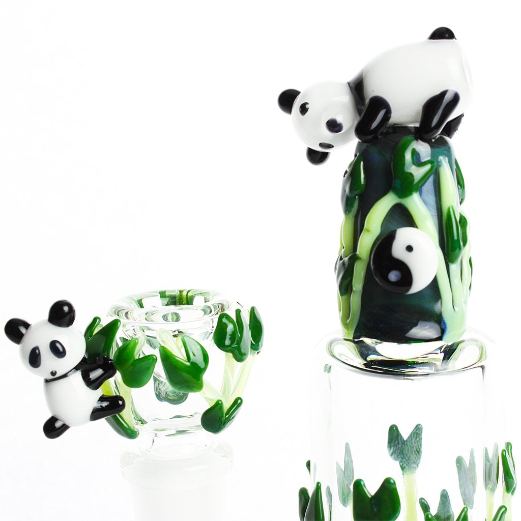 Panda Family Nano Mini Rig Water Pipe Bong from Empire Glassworks