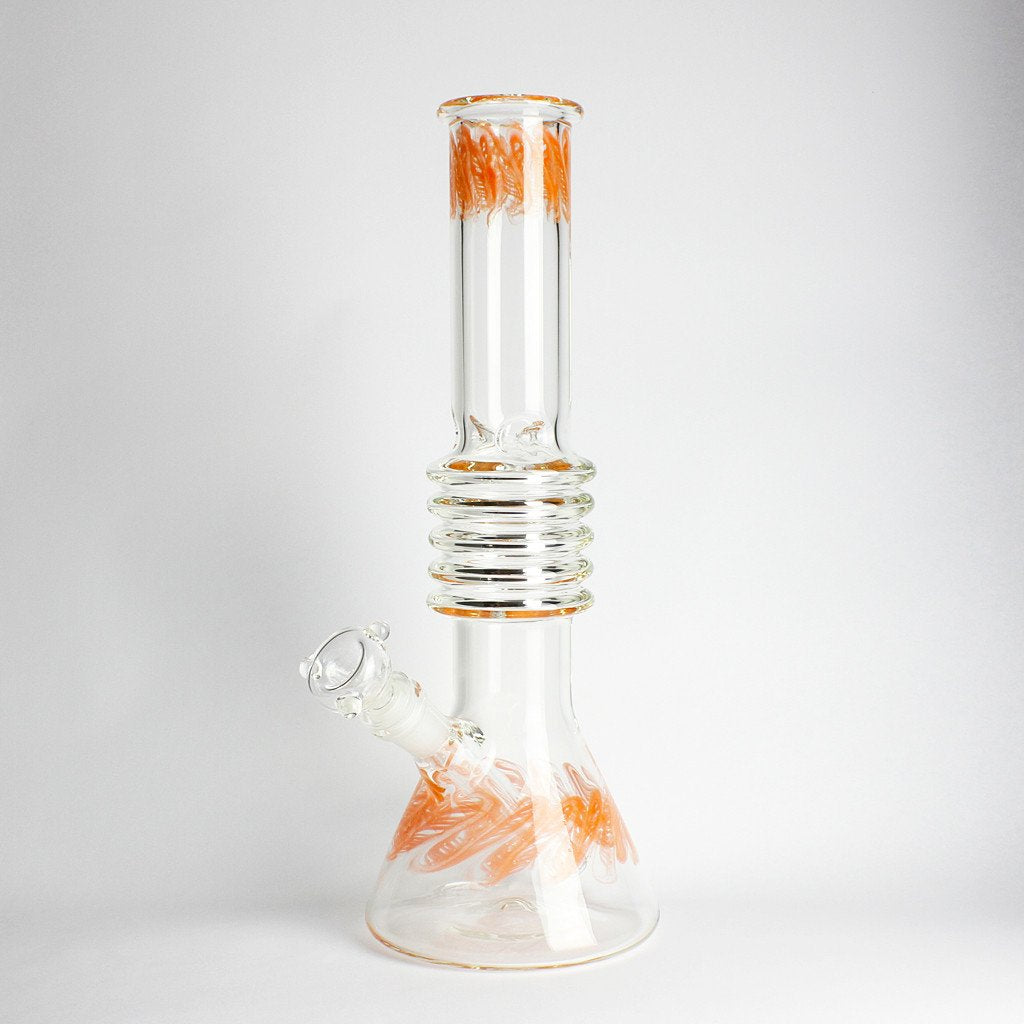 13.5" Shock Neck Orange Water Pipe