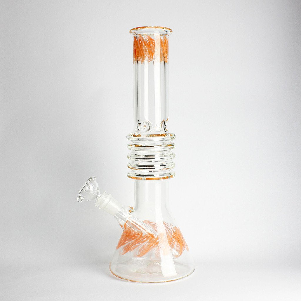 13.5" Shock Neck Orange Water Pipe