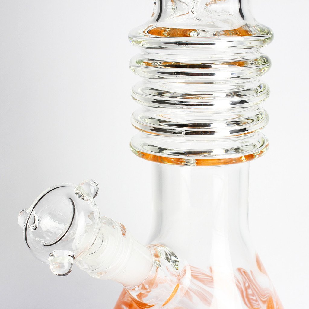 13.5" Shock Neck Orange Water Pipe